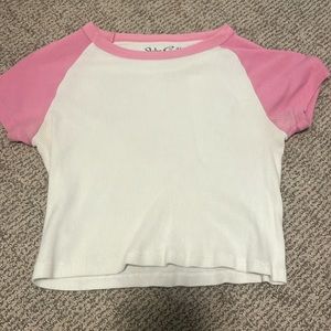 Brandy Melivile pink baby tee